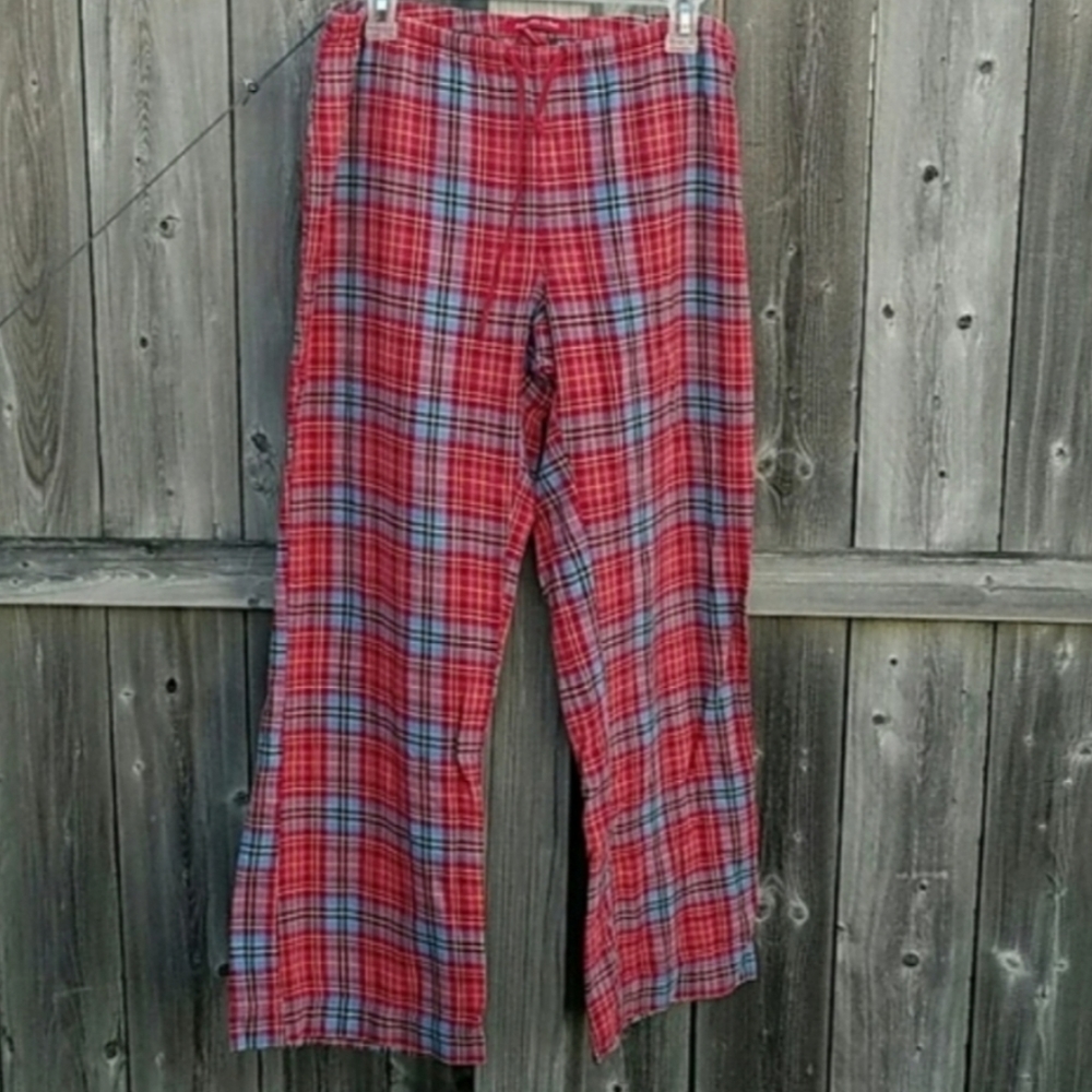 Plaid Pajama Pants by Abercrombie & Fitch in Red and Blue Flannel